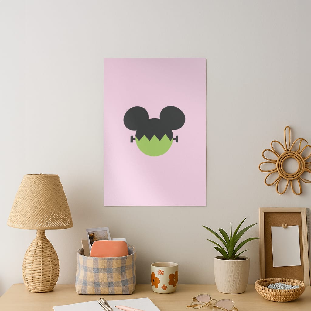 Frankenstein Mouse Halloween Art Print