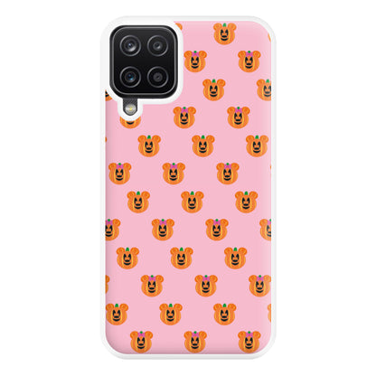 Female Mouse Pumpkin Pattern Halloween Phone Case for Galaxy A12