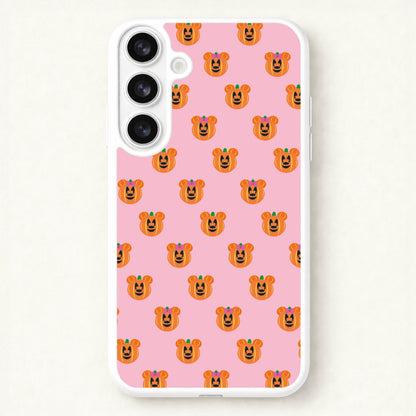 Female Mouse Pumpkin Pattern Halloween Phone Case for Galaxy S26 Plus