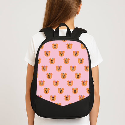 Female Mouse Pumpkin Pattern Halloween Large School Bag