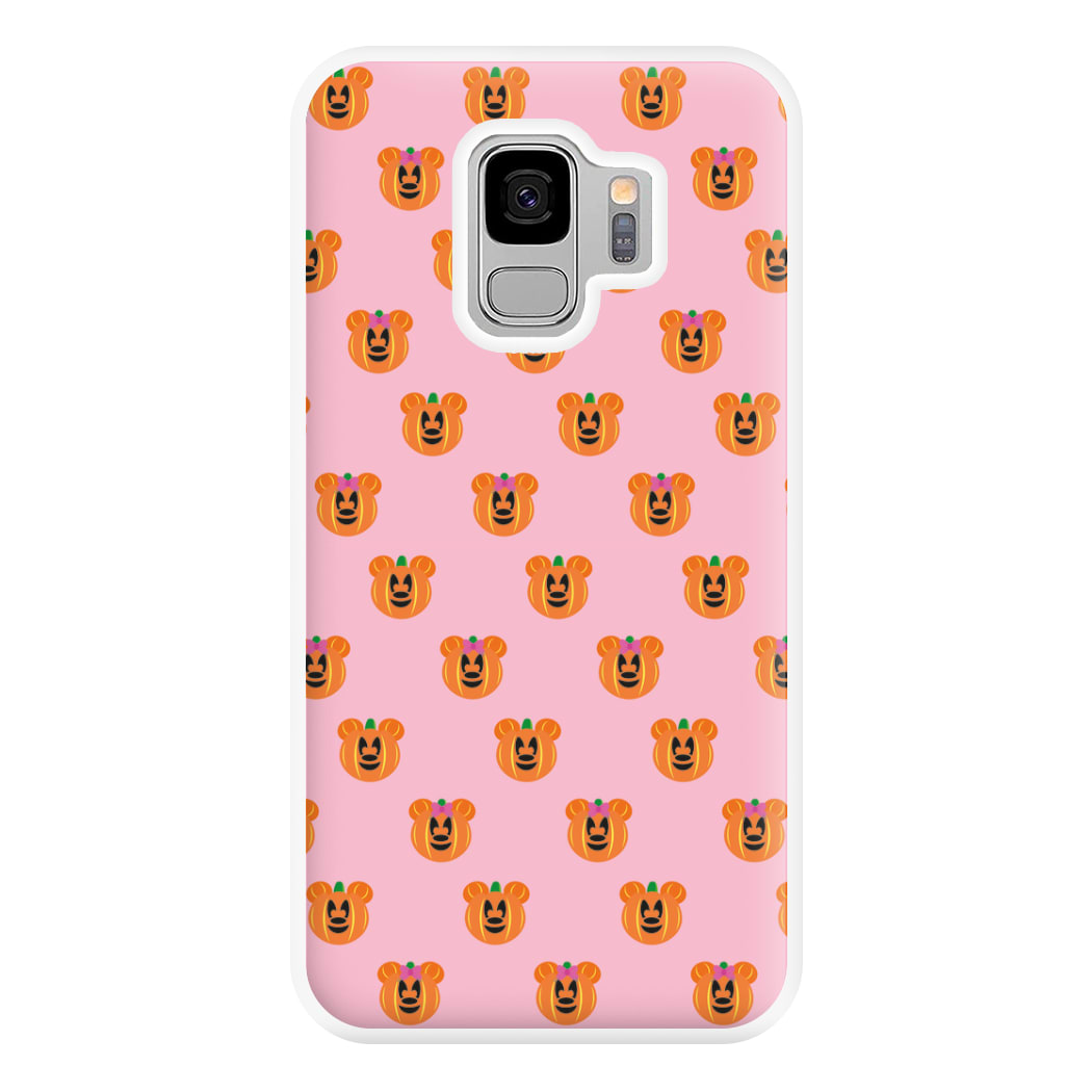 Female Mouse Pumpkin Pattern Halloween Phone Case for Galaxy S9 Plus