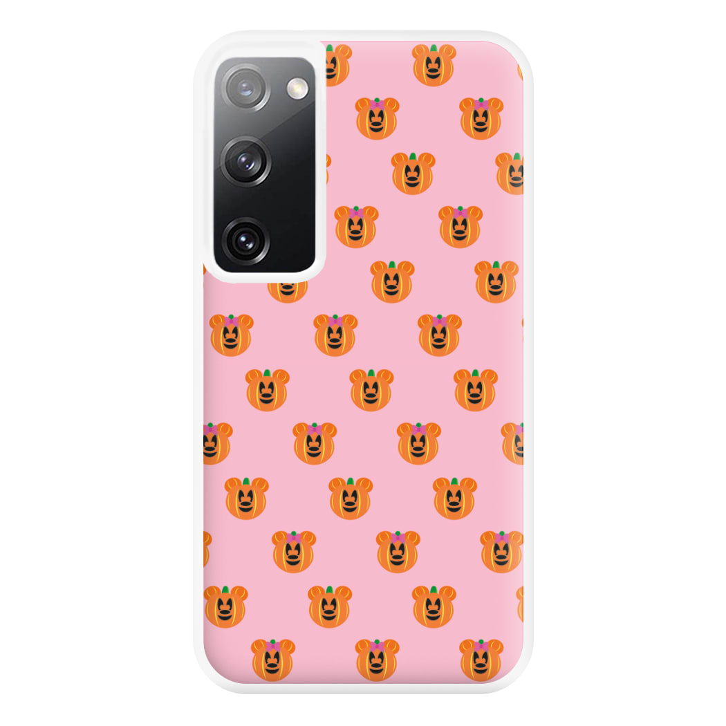 Female Mouse Pumpkin Pattern Halloween Phone Case for Galaxy S20