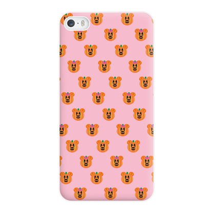 Female Mouse Pumpkin Pattern Halloween Phone Case for iPhone 5 / 5s / SE 2016