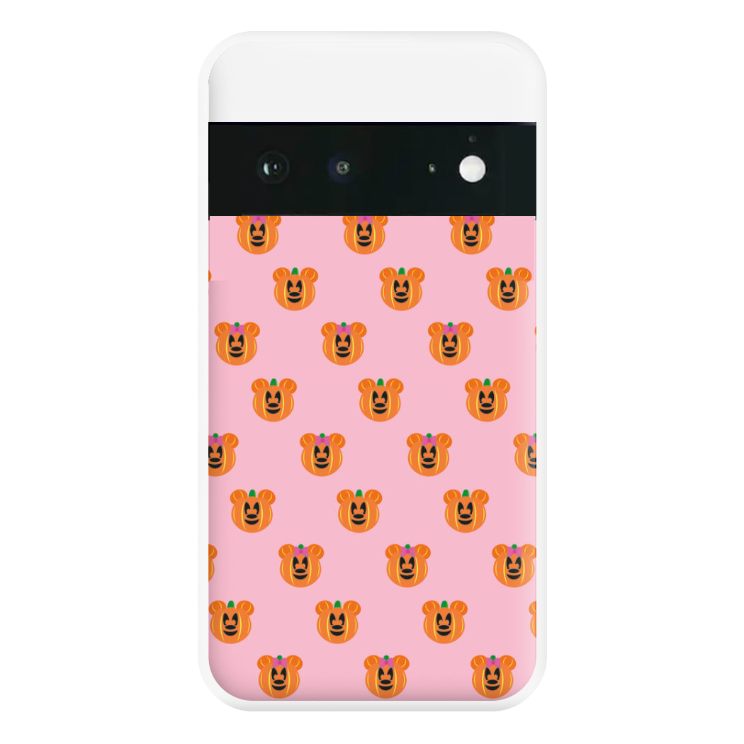 Female Mouse Pumpkin Pattern Halloween Phone Case for Google Pixel 6a