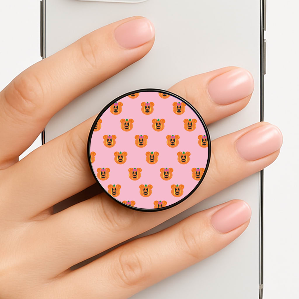 Female Mouse Pumpkin Pattern Halloween FunGrip