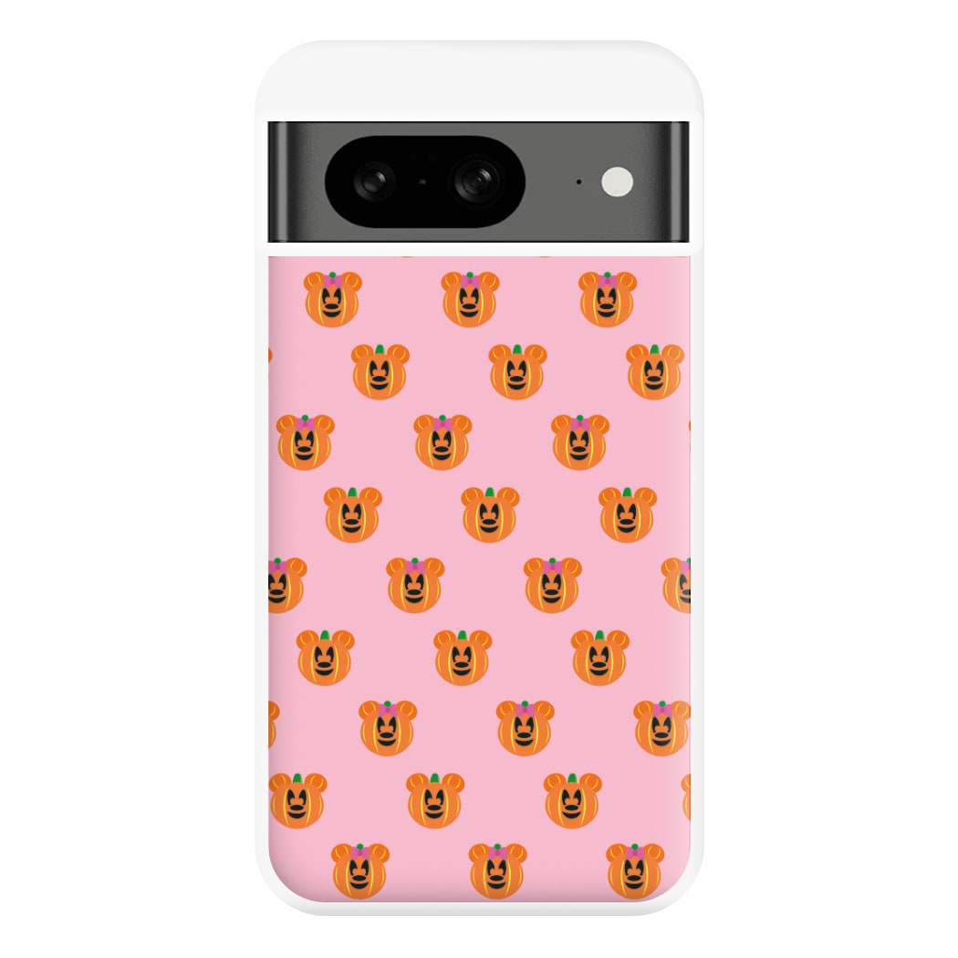 Female Mouse Pumpkin Pattern Halloween Phone Case for Google Pixel 8