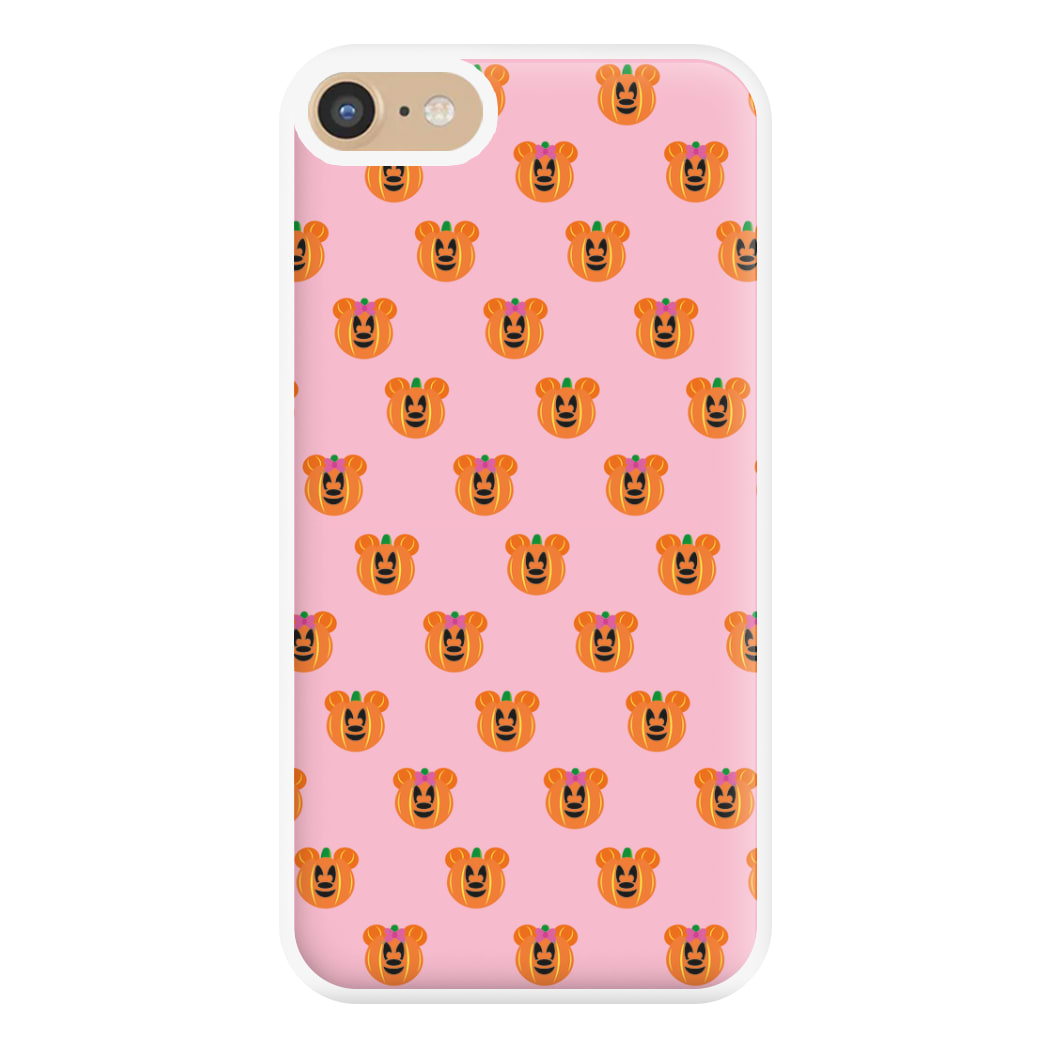 Female Mouse Pumpkin Pattern Halloween Phone Case for iPhone 6 / 7 / 8 / SE