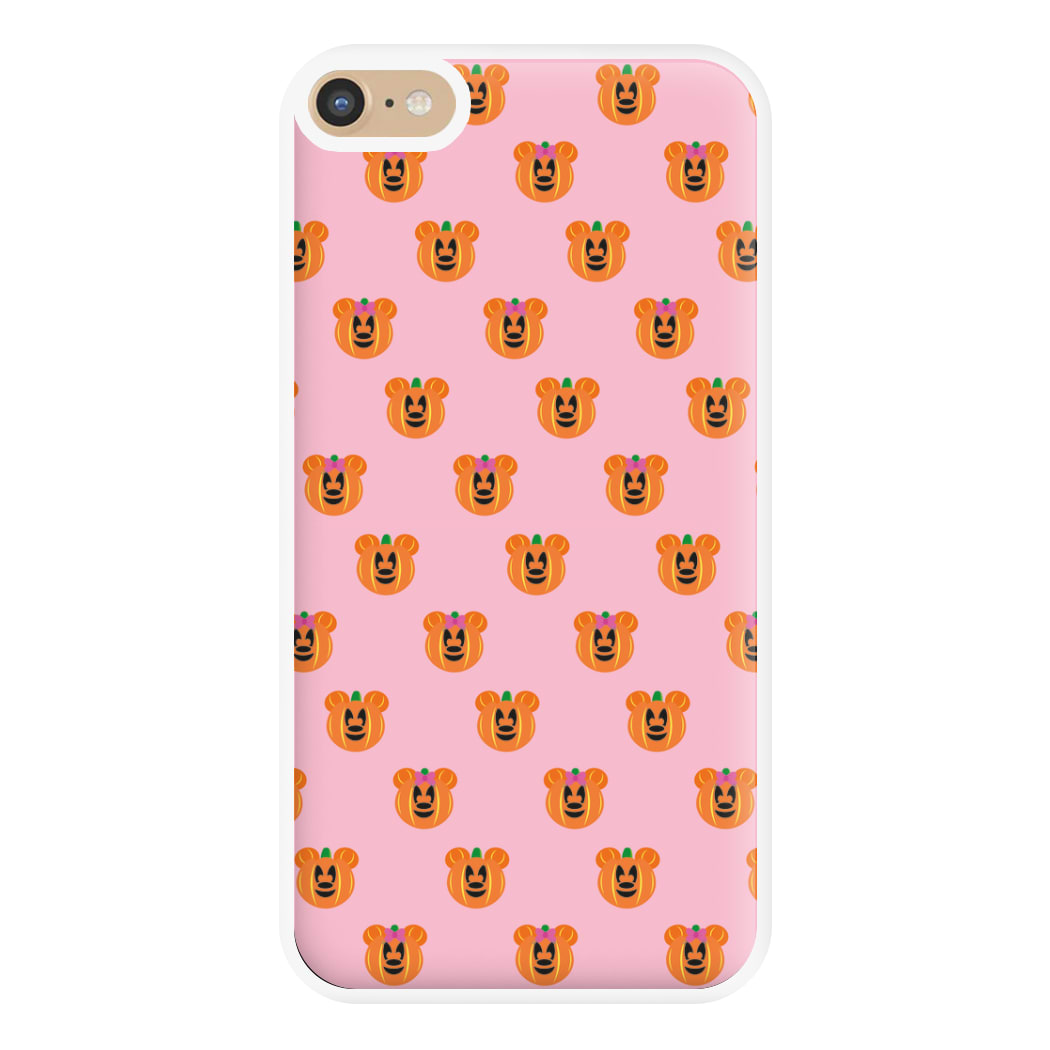 Female Mouse Pumpkin Pattern Halloween Phone Case for iPhone 6 Plus / 7 Plus / 8 Plus