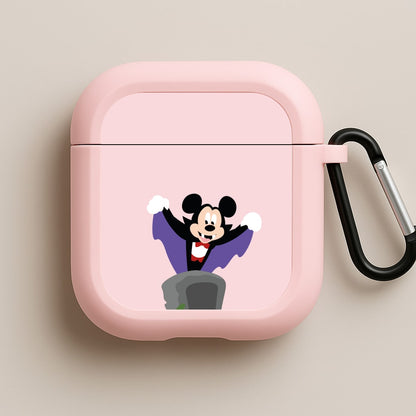 Vampire Mouse Halloween Pink AirPods Case