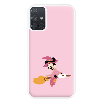 Witch Female Mouse Halloween Phone Case for Galaxy A71