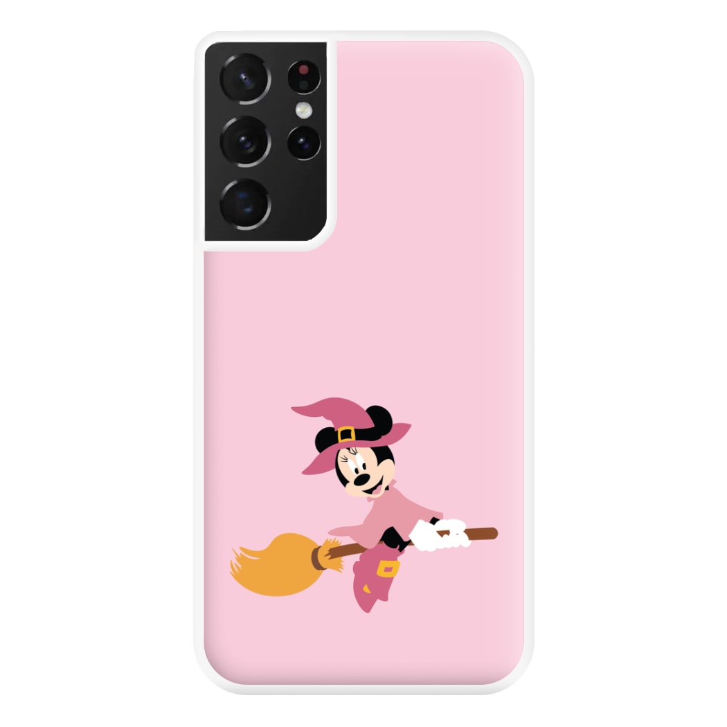 Witch Female Mouse Halloween Phone Case for Galaxy S21 Ultra