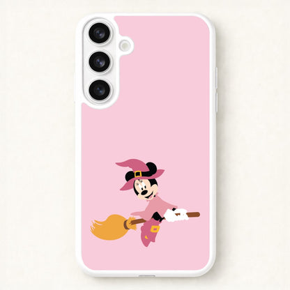 Witch Female Mouse Halloween Phone Case for Galaxy S26 Plus