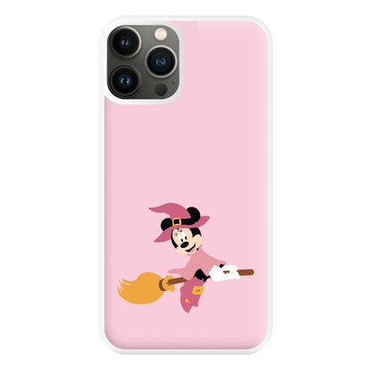 Witch Female Mouse Halloween Phone Case for iPhone 13 Pro Max