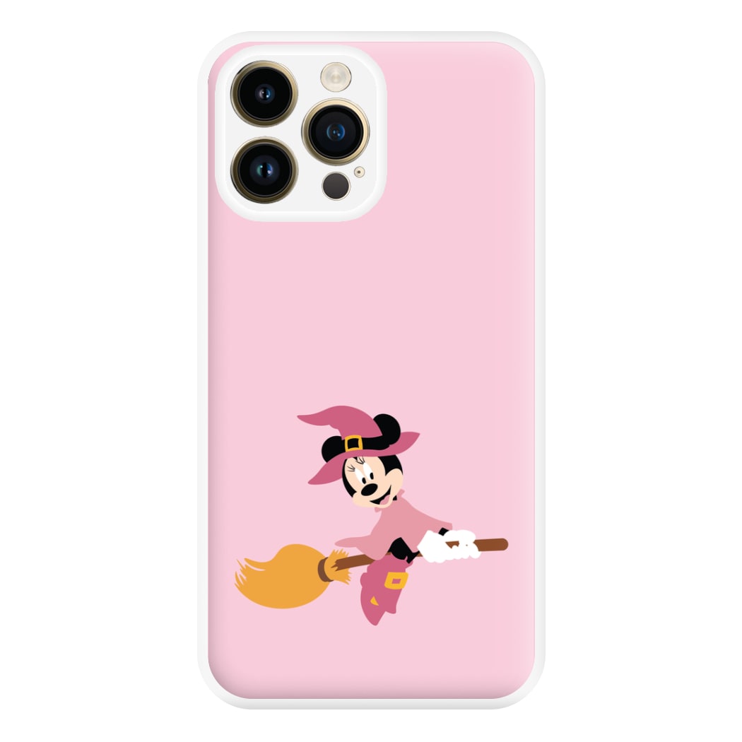 Witch Female Mouse Halloween Phone Case for iPhone 14 Pro Max