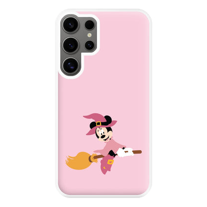 Witch Female Mouse Halloween Phone Case for Galaxy S24 Ultra