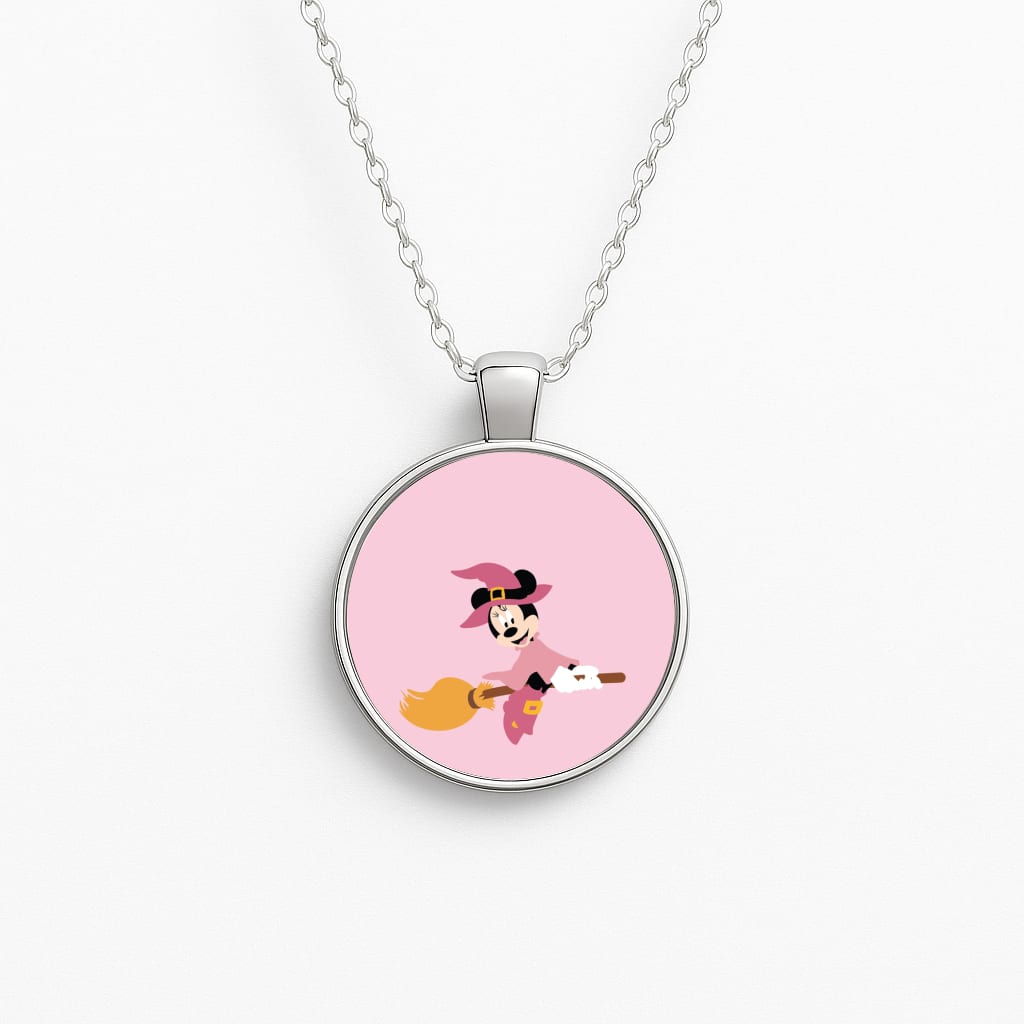 Witch Female Mouse Halloween Necklace