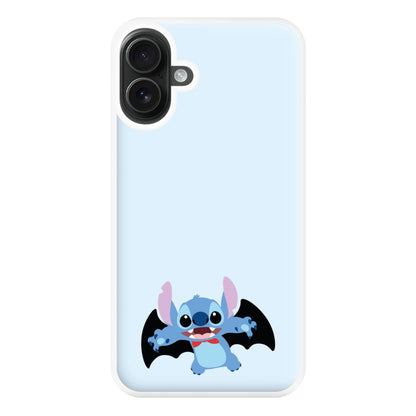 Vampire Alien Blue Halloween Phone Case for iPhone 16 Plus