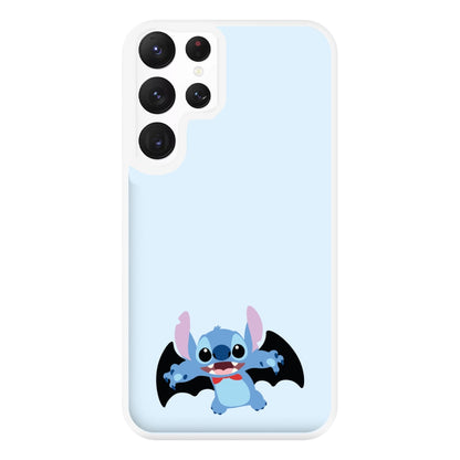 Vampire Alien Blue Halloween Phone Case for Galaxy S22 Ultra