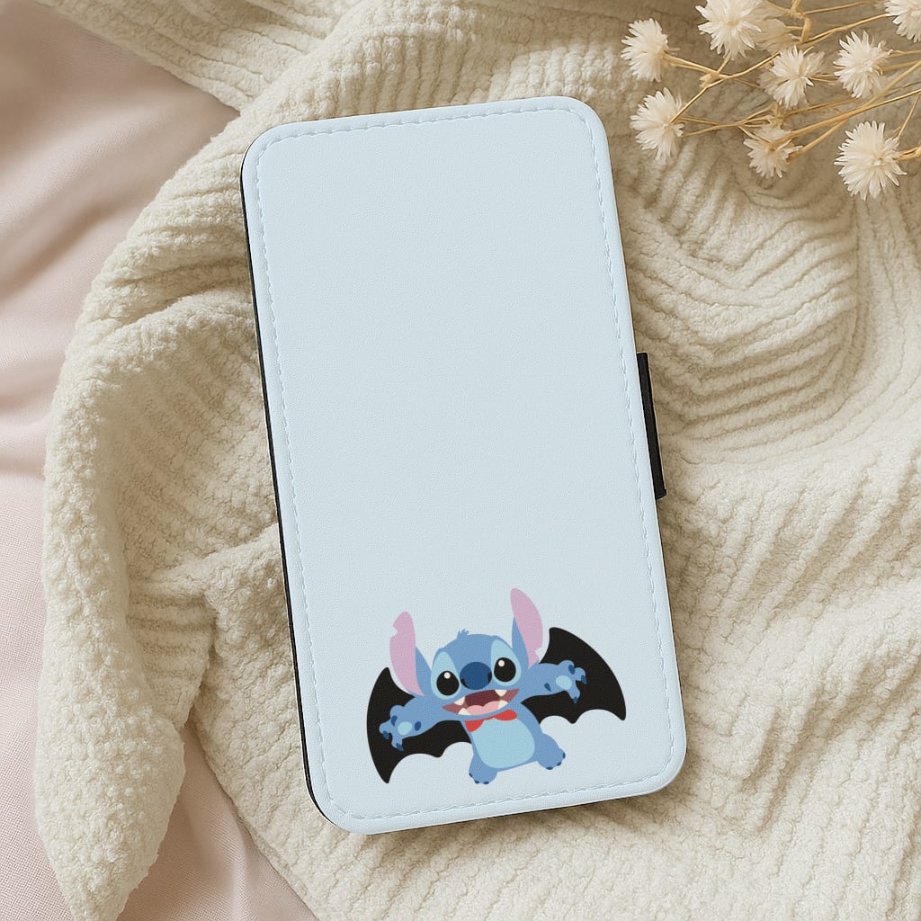 Vampire Alien Blue Halloween Wallet Phone Case