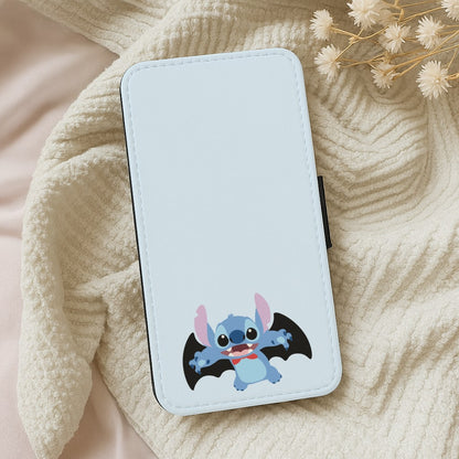 Vampire Alien Blue Halloween Wallet Phone Case