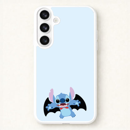 Vampire Alien Blue Halloween Phone Case for Galaxy S26 Plus
