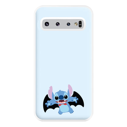 Vampire Alien Blue Halloween Phone Case for Galaxy S10 Plus