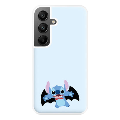 Vampire Alien Blue Halloween Phone Case for Galaxy A55