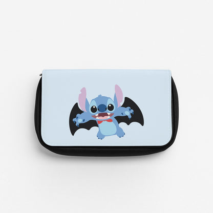 Vampire Alien Blue Halloween Pencil Case