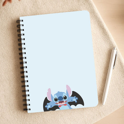 Vampire Alien Blue Halloween Notepad