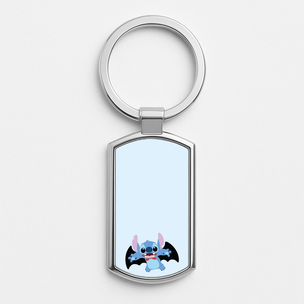 Vampire Alien Blue Halloween Luxury Keyring