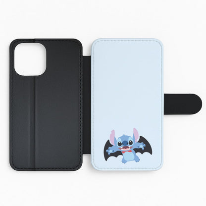 Vampire Alien Blue Halloween Flip Phone Case