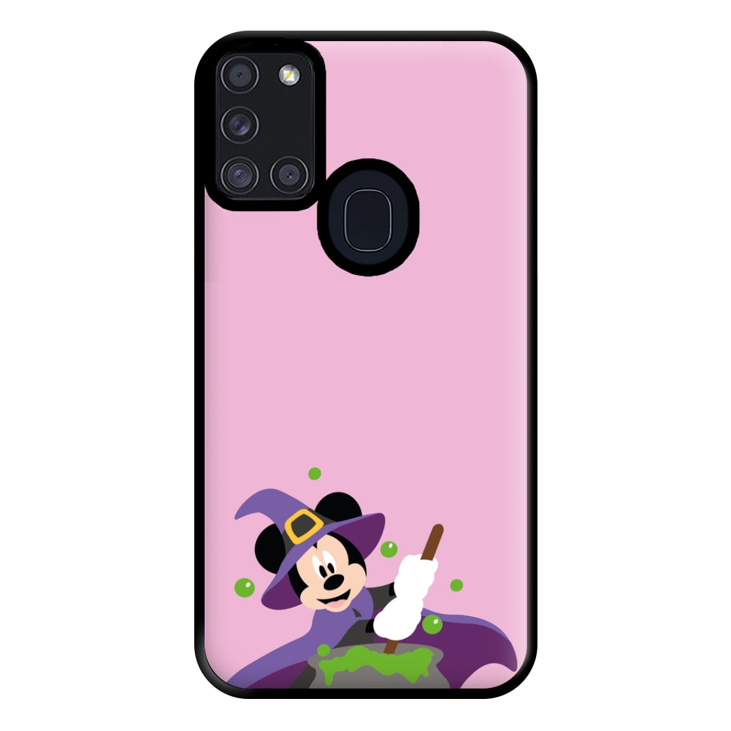 Wizard Mouse Halloween Phone Case for Galaxy A21s