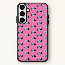 Vampire Alien Blue Pattern Halloween Phone Case for Galaxy S26