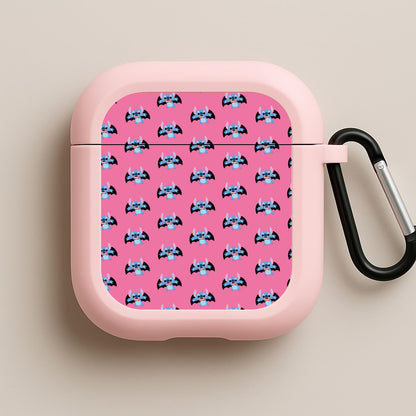 Vampire Alien Blue Pattern Halloween Pink AirPods Case