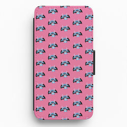 Vampire Alien Blue Pattern Halloween Flip / Wallet Phone Case