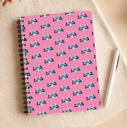 Vampire Alien Blue Pattern Halloween Notepad