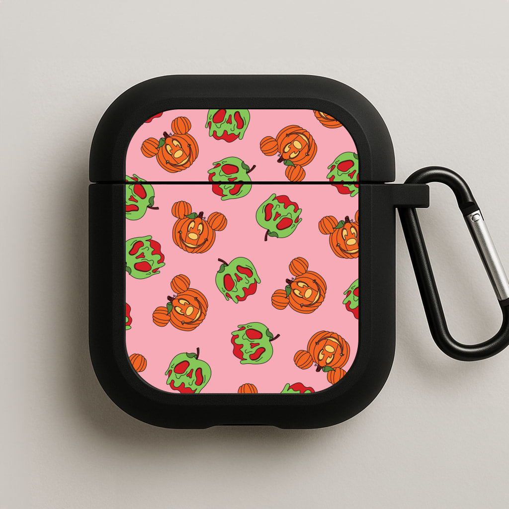 Pumpkin Mouse And Poison Apple Pattern AirPods Case
