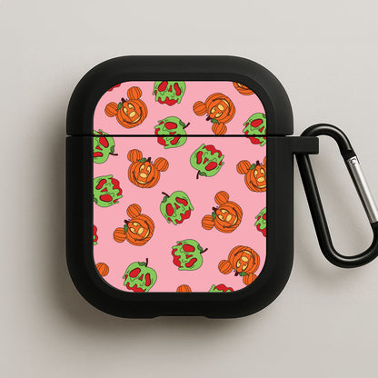 Pumpkin Mouse And Poison Apple Pattern AirPods Case