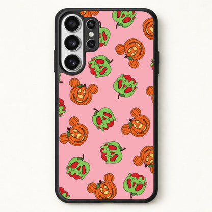 Pumpkin Mouse And Poison Apple Pattern Phone Case for Galaxy S26 Ultra