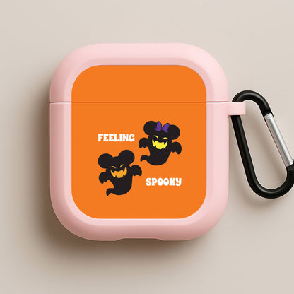 Feeling Spooky Mouse Ghosts Pink AirPods Case
