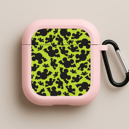 Mouse Bats Pattern Pink AirPods Case