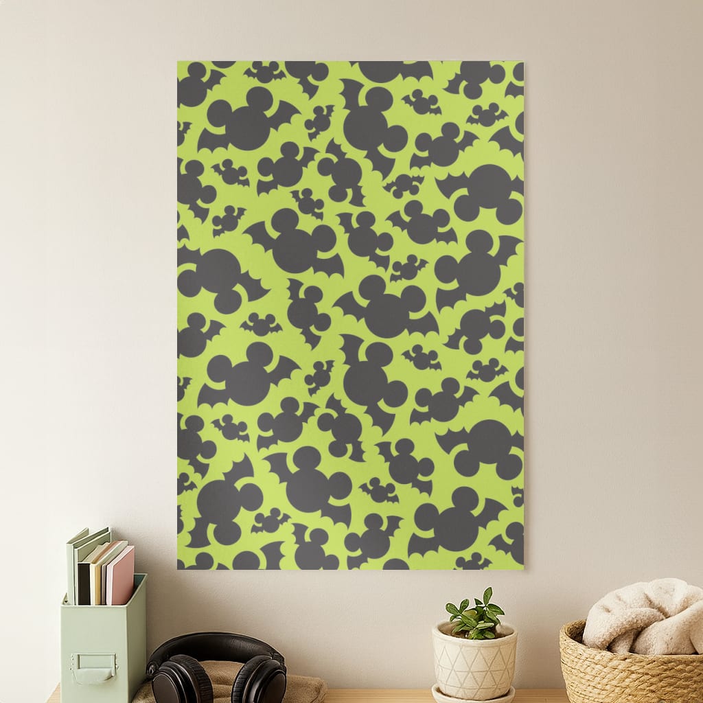Mouse Bats Pattern Poster