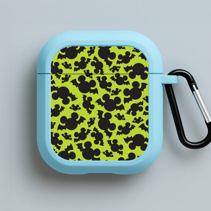 Mouse Bats Pattern Blue AirPods Case