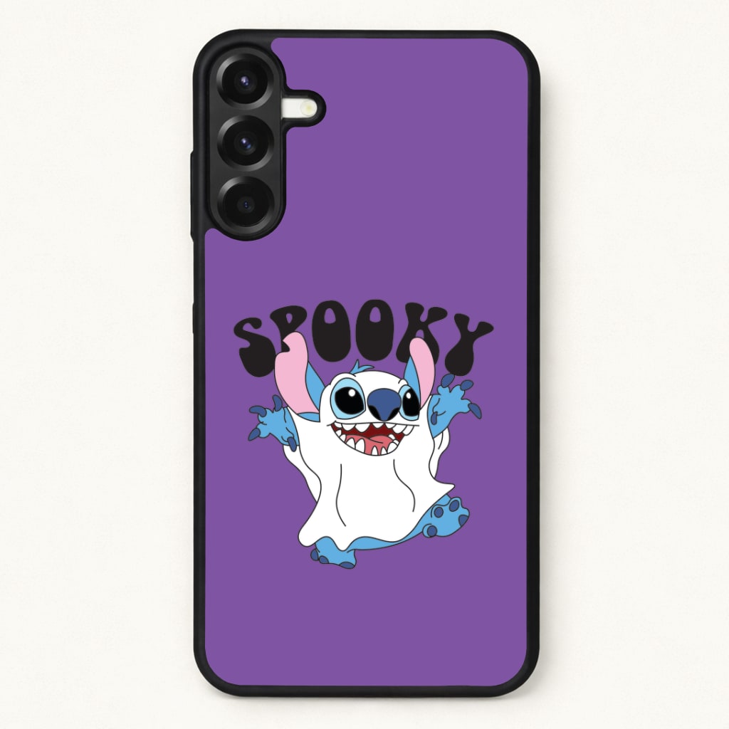 Spooky Cute Blue Alien Phone Case for Galaxy A57