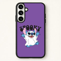 Spooky Cute Blue Alien Phone Case for Galaxy S26