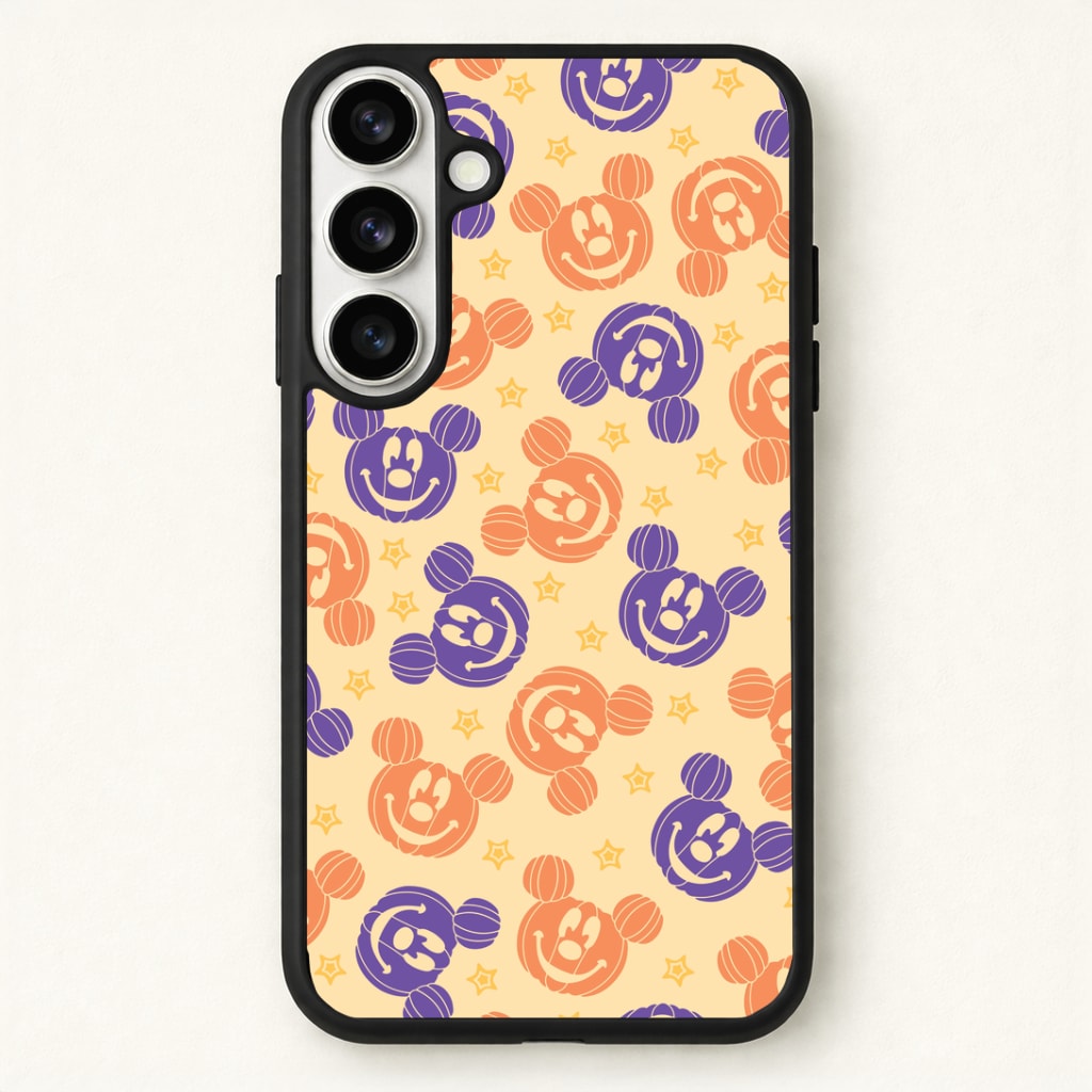 Pumkin Mouse And Stars Pattern Phone Case for Galaxy S26 Plus