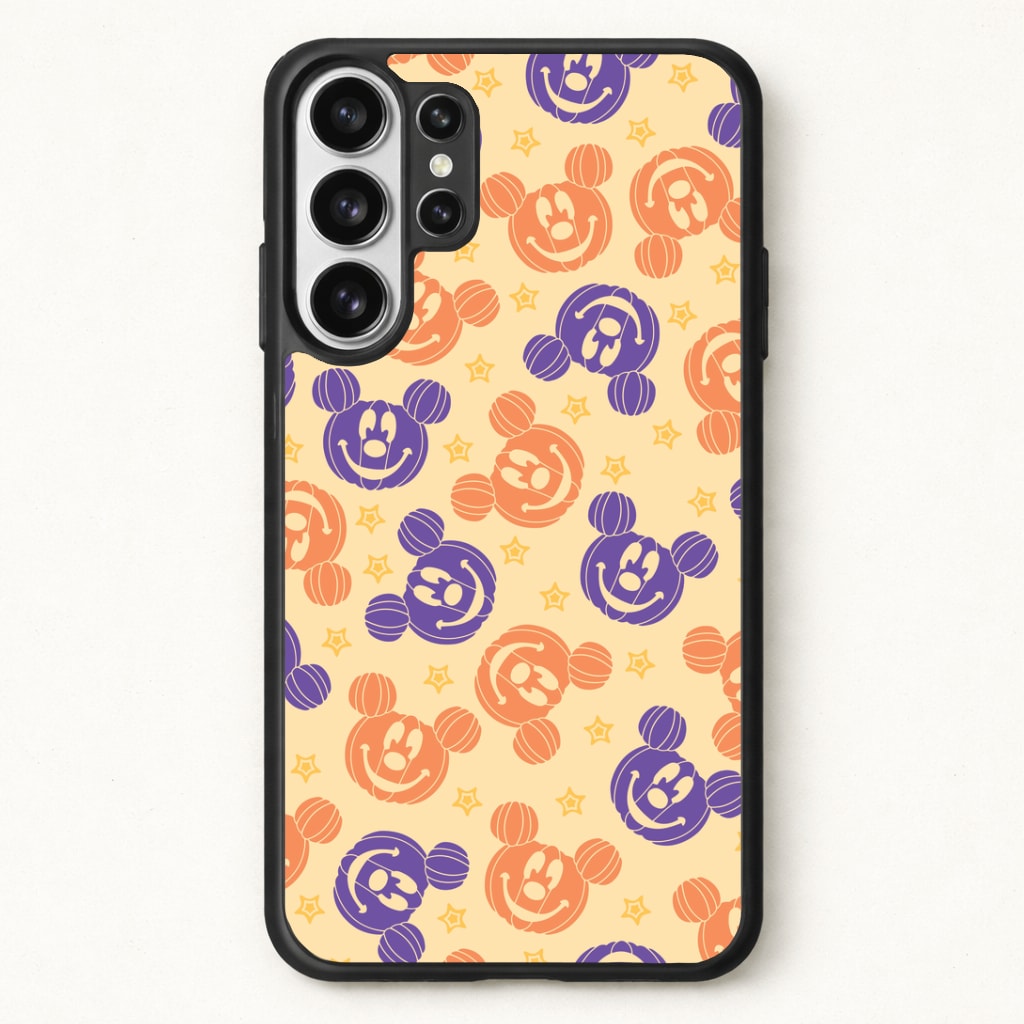 Pumkin Mouse And Stars Pattern Phone Case for Galaxy S26 Ultra