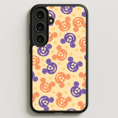 Pumkin Mouse And Stars Pattern Phone Case for Galaxy S25FE