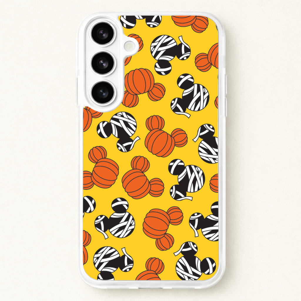 Pumpkin And Mummy Mouse Pattern Phone Case for Galaxy S26 Plus