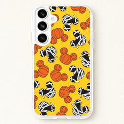 Pumpkin And Mummy Mouse Pattern Phone Case for Galaxy S26 Plus